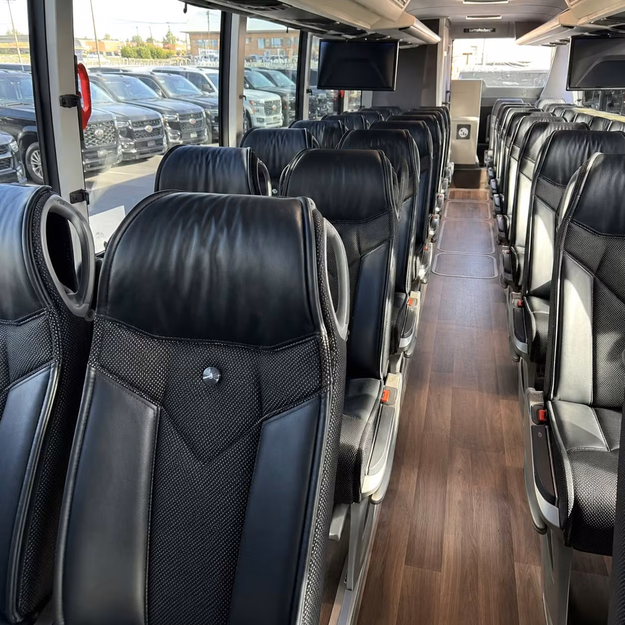 st louis charter bus rental interior